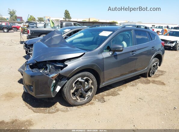 JF2GTHNC4M8276665 2021 SUBARU CROSSTREK Gray Передня ліва чверть