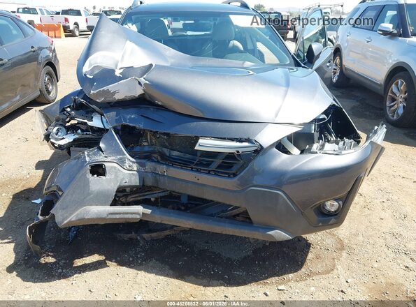 JF2GTHNC4M8276665 2021 SUBARU CROSSTREK Gray Вид спереду