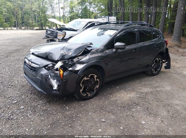 JF2GTHNC5M8211307 2021 SUBARU CROSSTREK Gray Vista tres cuartos delantera izquierda