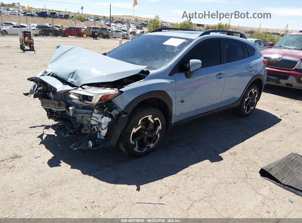 JF2GTHNC8NH221850 2022 SUBARU CROSSTREK Light Blue Front left