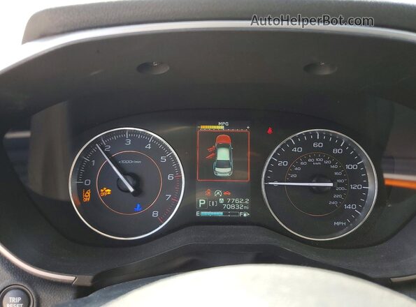 JF2GTHNC9M8278816 2021 SUBARU CROSSTREK Синий Вид щитка приборов