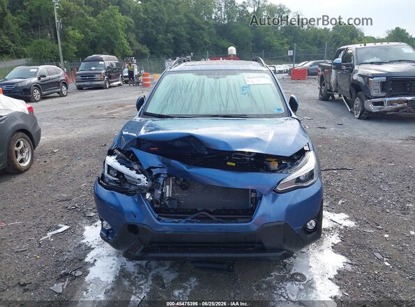 JF2GTHNCXPH266789 2023 SUBARU CROSSTREK Blue Instrument cluster view