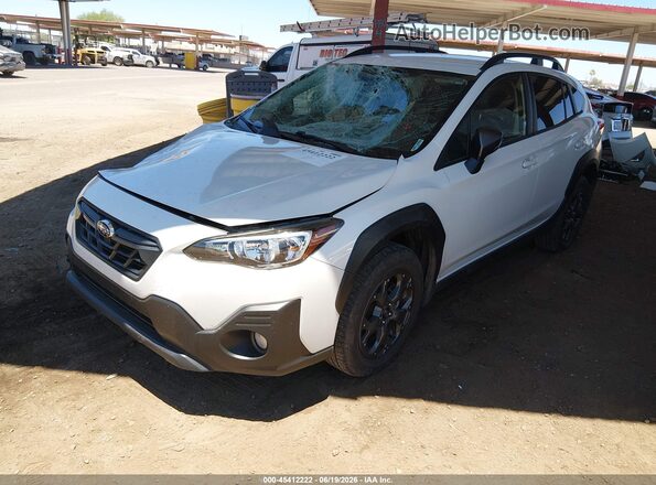 JF2GTHRC0MH386624 2021 SUBARU CROSSTREK White Առջևի ձախ երեք քառորդ տեսարան