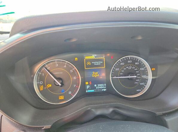 JF2GTHRC6PH213839 2023 SUBARU CROSSTREK Green Instrument cluster view