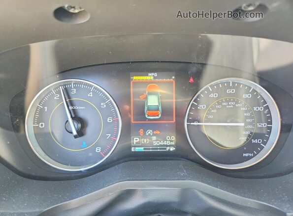 JF2GTHRC8NH270220 2022 SUBARU CROSSTREK Blue Instrument cluster view
