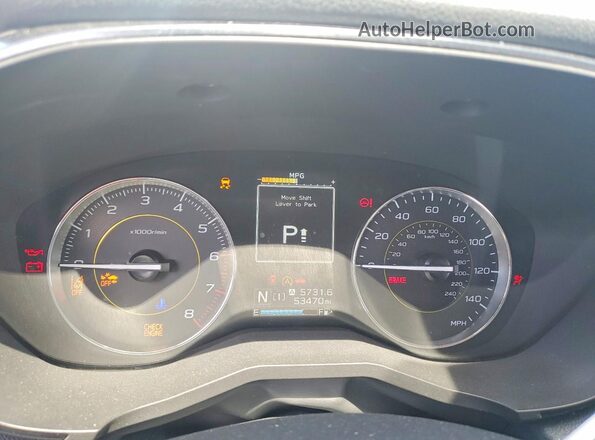 JF2GTHRC9MH262481 2021 SUBARU CROSSTREK Gray Սարքավորումների վահանակի տեսք