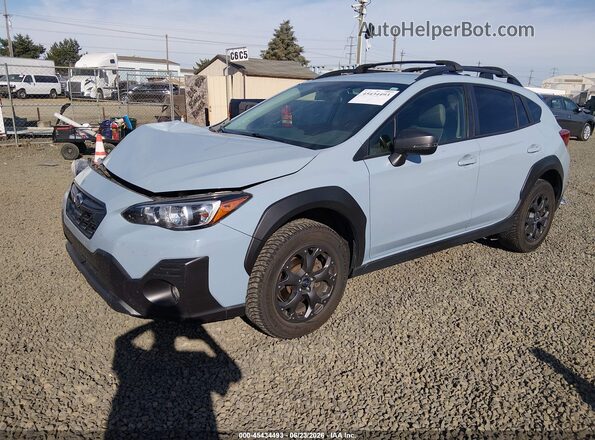 JF2GTHRCXMH253014 2021 SUBARU CROSSTREK Light Blue Передняя левая четверть