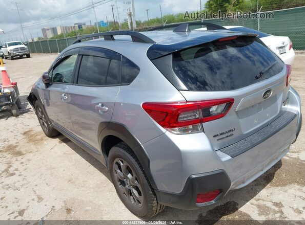 JF2GTHSC1MH205976 2021 SUBARU CROSSTREK Silver Задня ліва чверть