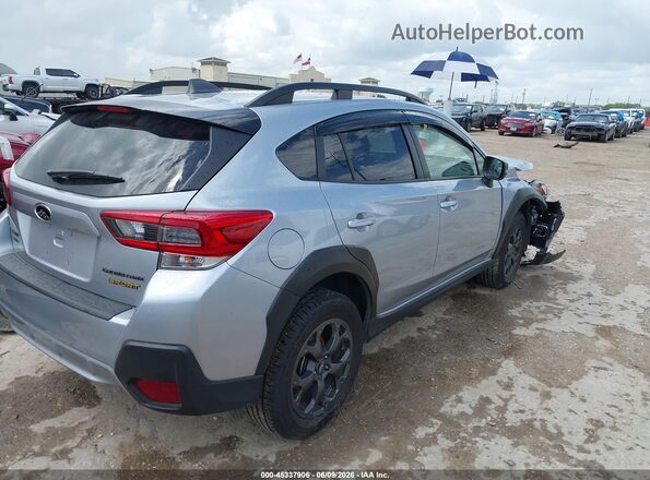 JF2GTHSC1MH205976 2021 SUBARU CROSSTREK Silver Задня права чверть