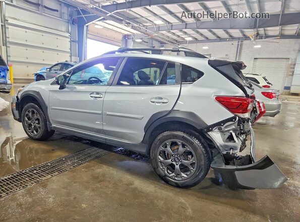 JF2GTHSC4MH666749 2021 SUBARU CROSSTREK Silver Trasero izquierdo