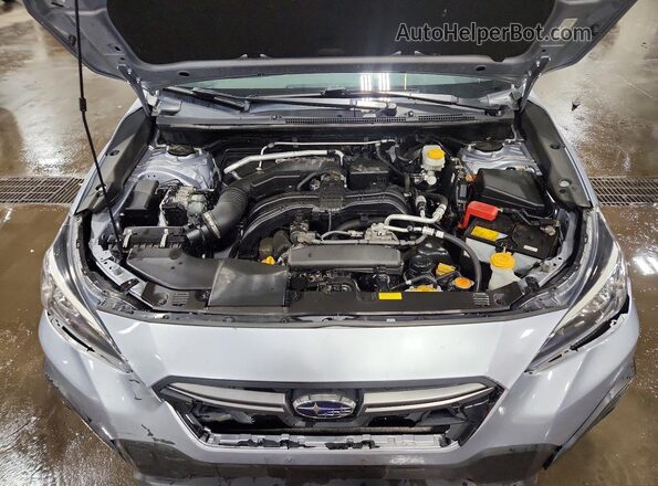 JF2GTHSC4MH666749 2021 SUBARU CROSSTREK Silver Vista del compartimento del motor
