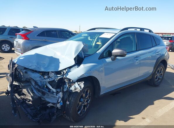 JF2GTHSC4PH306157 2023 SUBARU CROSSTREK Light Blue Front view