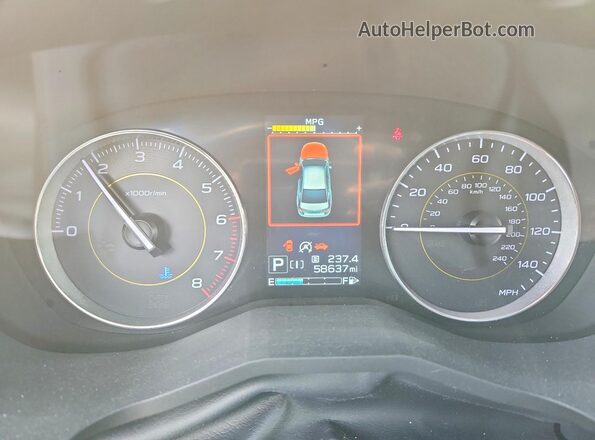 JF2GTHSC5PH240671 2023 SUBARU CROSSTREK Синий Вид щитка приборов