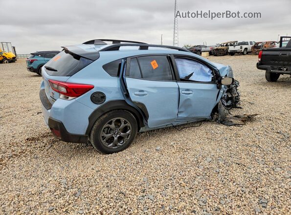JF2GTHSC6NH204940 2022 SUBARU CROSSTREK Blue Հետևի աջ