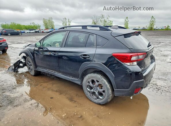 JF2GTHSC8MH650344 2021 SUBARU CROSSTREK Black უკანა მარცხენა
