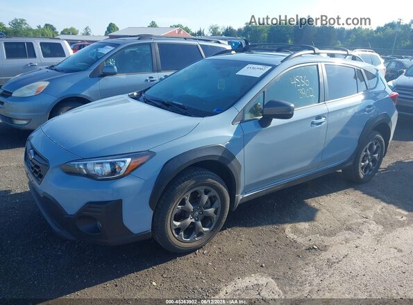 JF2GTHSC8PH273048 2023 SUBARU CROSSTREK Gray Առջևի ձախ երեք քառորդ տեսարան