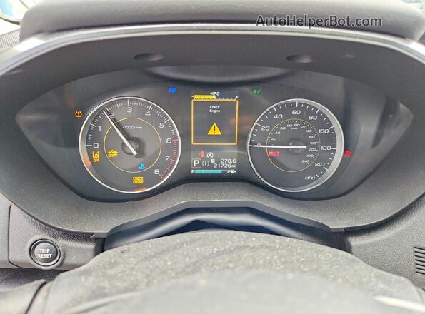 JF2GTHSC9MH651664 2021 SUBARU CROSSTREK Серый Вид щитка приборов