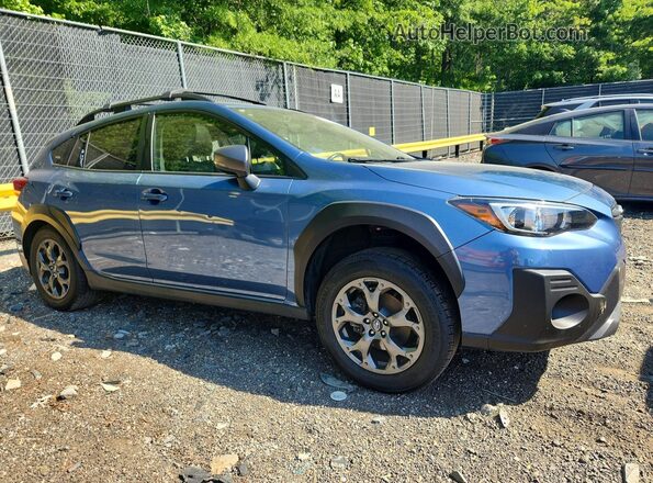 JF2GTHSC9MH685040 2021 SUBARU CROSSTREK Синий Передняя правая четверть