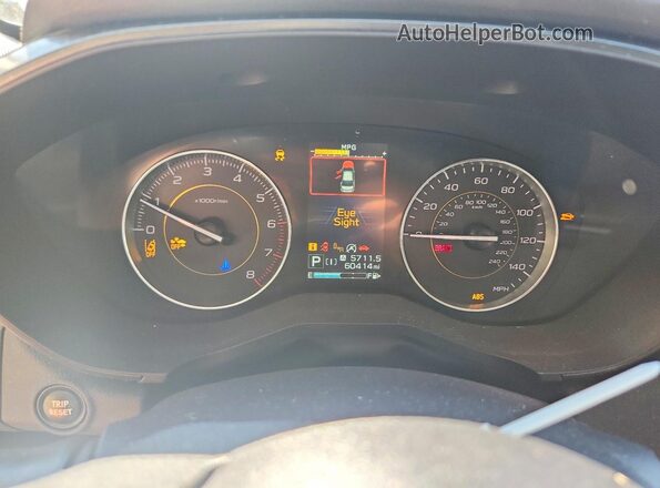 JF2GTHSC9MH685040 2021 SUBARU CROSSTREK Синий Вид щитка приборов