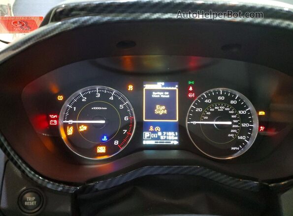 JF2GTHSC9PH320135 2023 SUBARU CROSSTREK Gray ხელსაწყოთა პანელის ხედი