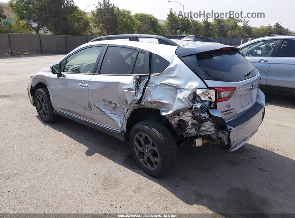 JF2GTHSCXPH236339 2023 SUBARU CROSSTREK Silver Trasero izquierdo