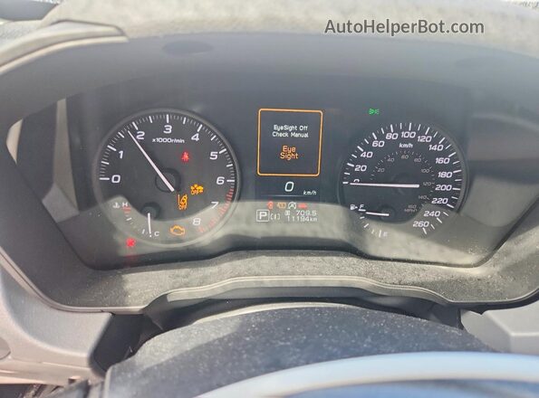 JF2GUABC3S8258843 2025 SUBARU CROSSTREK Blue Սարքավորումների վահանակի տեսք