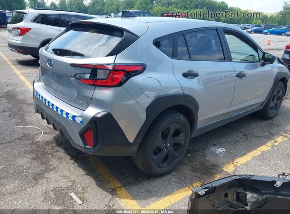 JF2GUABC5R8903485 2024 SUBARU CROSSTREK Silver Trasero derecho