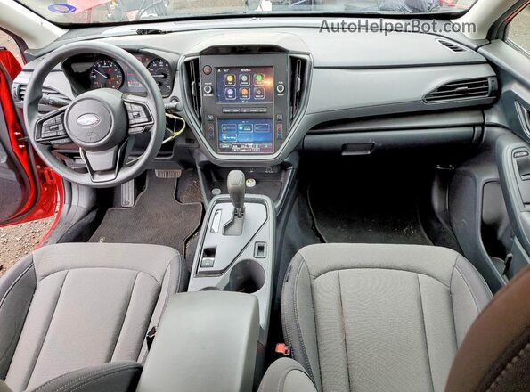 JF2GUABC9R8915767 2024 SUBARU CROSSTREK Красный Вид панели приборов