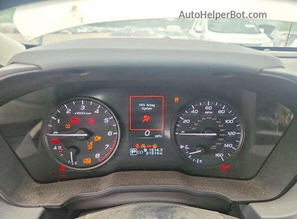 JF2GUABC9S8222249 2025 SUBARU CROSSTREK White Instrument cluster view