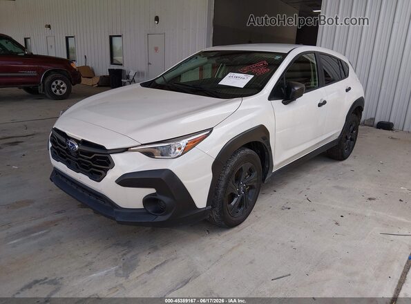 JF2GUABCXR8312004 2024 SUBARU CROSSTREK White Առջևի ձախ երեք քառորդ տեսարան