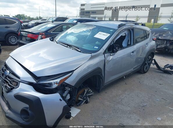JF2GUADC0R8252604 2024 SUBARU CROSSTREK Silver Առջևի ձախ երեք քառորդ տեսարան