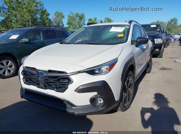 JF2GUADC1R8240798 2024 SUBARU CROSSTREK Белый Передняя левая четверть