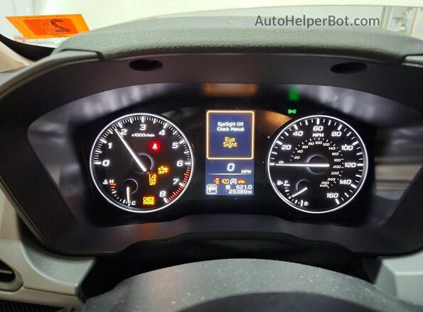 JF2GUADC1R8330050 2024 SUBARU CROSSTREK White Widok zestawu wskaźników