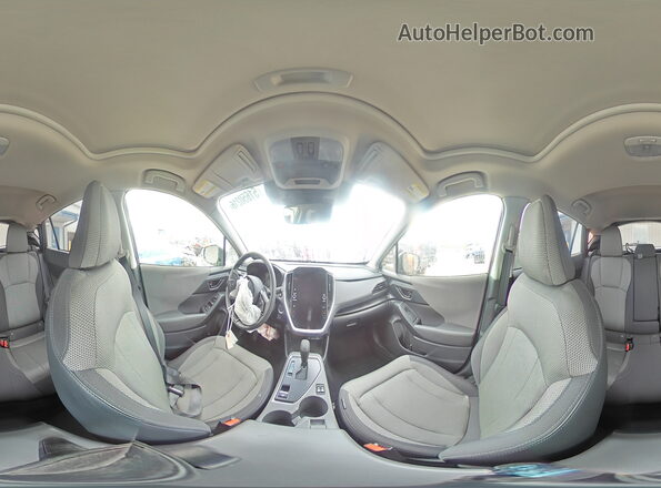 JF2GUADC1RH226299 2024 SUBARU CROSSTREK Gray სალონის 360-გრადუსიანი ხედი