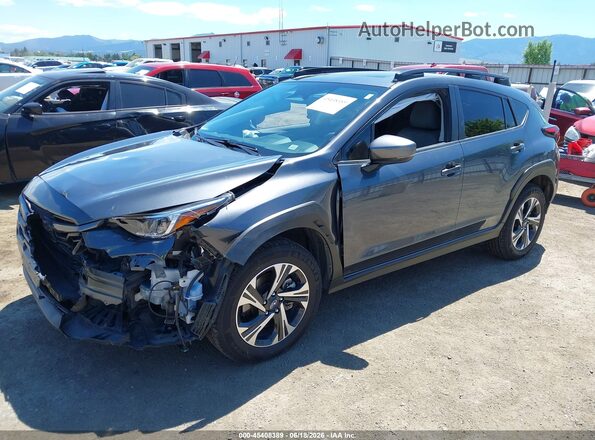 JF2GUADC2RH328873 2024 SUBARU CROSSTREK Black წინა მარცხენა ხედი სამი მეოთხედიდან