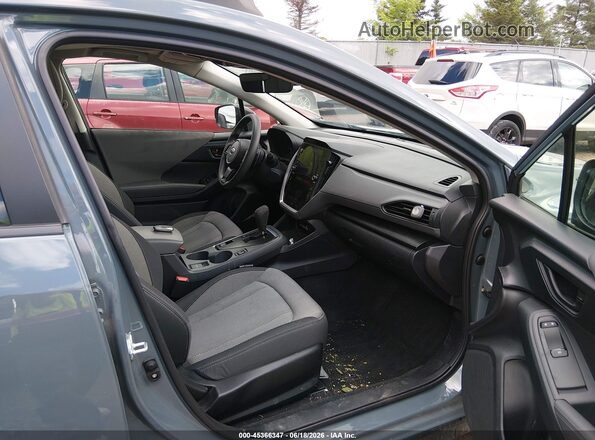 JF2GUADC2RH361968 2024 SUBARU CROSSTREK Gray წინა სალონის ხედი