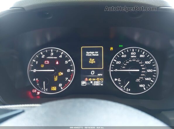 JF2GUADC2RH896394 2024 SUBARU CROSSTREK White უკანა სავარძლების ხედი