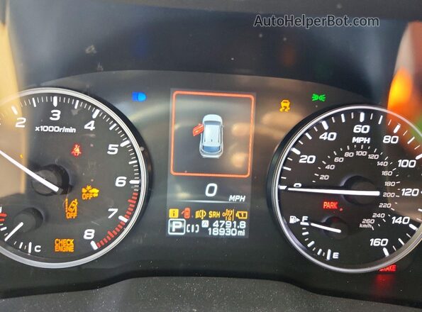 JF2GUADC3R8213151 2024 SUBARU CROSSTREK Gray Սարքավորումների վահանակի տեսք