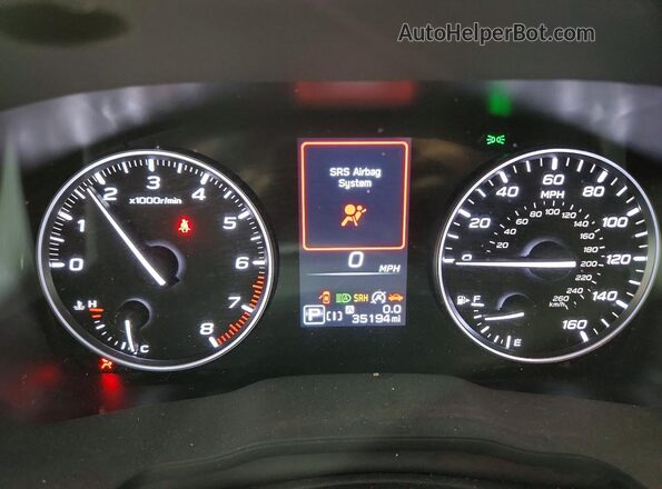 JF2GUADC3R8349005 2024 SUBARU CROSSTREK White Вид щитка приладів
