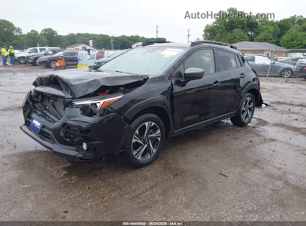 JF2GUADC5RH873529 2024 SUBARU CROSSTREK Black Przód lewy