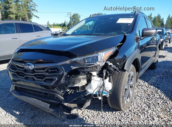 JF2GUADC6RH253918 2024 SUBARU CROSSTREK Black წინა ხედი