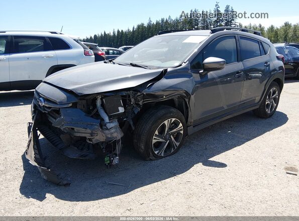 JF2GUADC7R8309221 2024 SUBARU CROSSTREK Gray Առջևի ձախ երեք քառորդ տեսարան