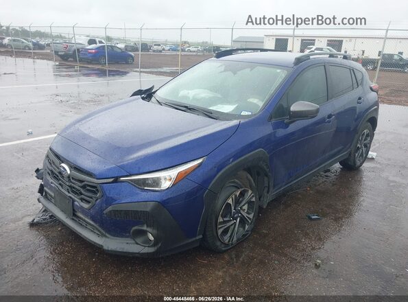 JF2GUADC7R8364378 2024 SUBARU CROSSTREK Blue Vista tres cuartos delantera izquierda