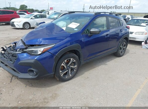 JF2GUADC7R8897086 2024 SUBARU CROSSTREK Blue Vista tres cuartos delantera izquierda