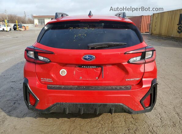 JF2GUADC7RH394352 2024 SUBARU CROSSTREK Red Rear view