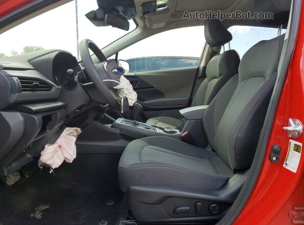 JF2GUADC7RH394352 2024 SUBARU CROSSTREK Red Front interior view