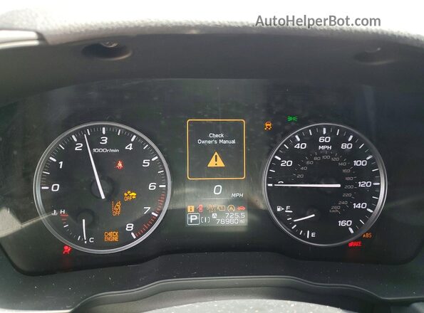 JF2GUADC7RH394352 2024 SUBARU CROSSTREK Red Instrument cluster view