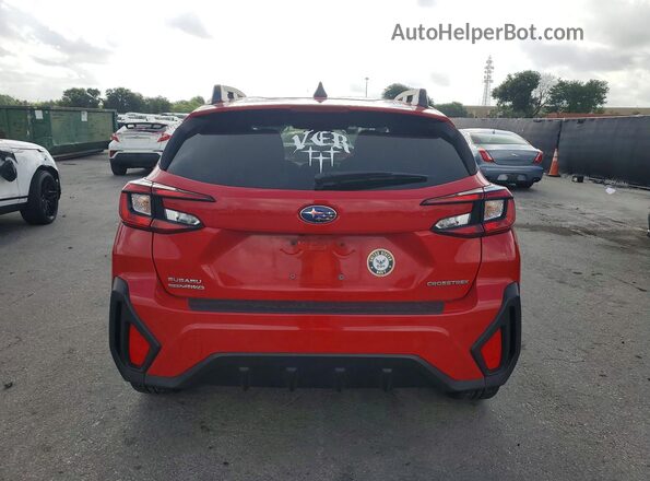 JF2GUADC8RH203442 2024 SUBARU CROSSTREK Red Rear view