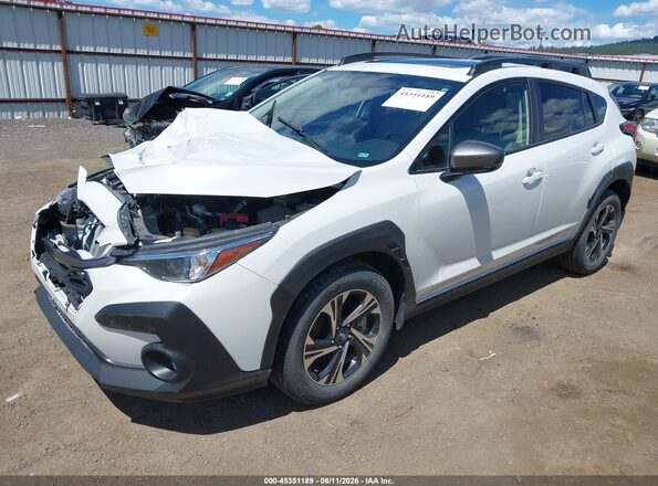 JF2GUADC8RH217244 2024 SUBARU CROSSTREK Белый Передняя левая четверть
