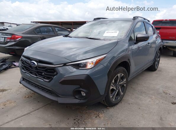 JF2GUADC9R8907097 2024 SUBARU CROSSTREK Gray Առջևի ձախ երեք քառորդ տեսարան